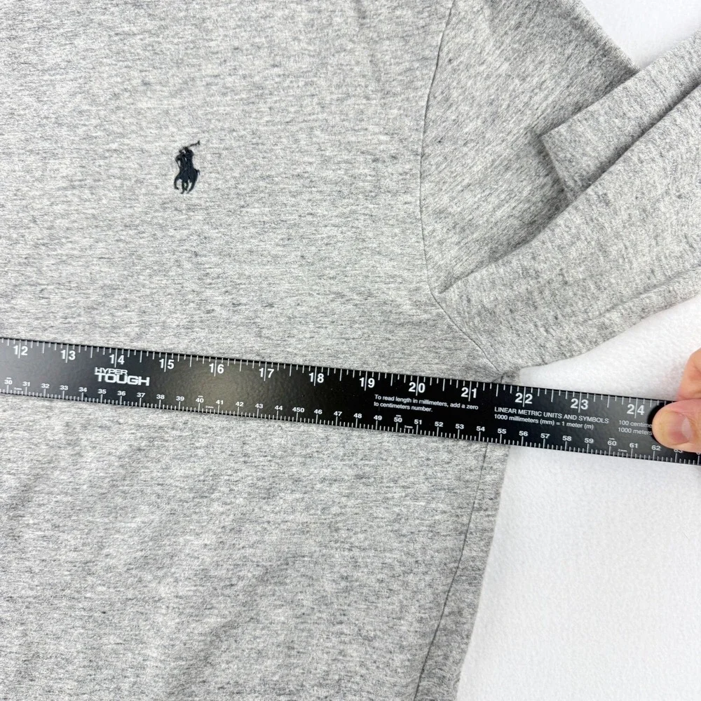POLO RALPH LAUREN Long Sleeve Tee Tshirt Mens Size Large Classic‎ Fit Blue Pony
